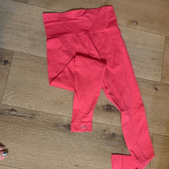 SET Active Pants - Women’s Coral Pink Leggings Set active